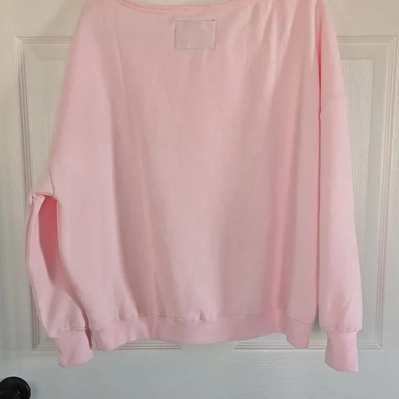 Peanuts Oversized Valentine Pink Sweatshirt XL New With Tags - Picture 6 of 6